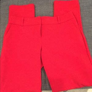 Size 0 red ankle pants from The Limited.